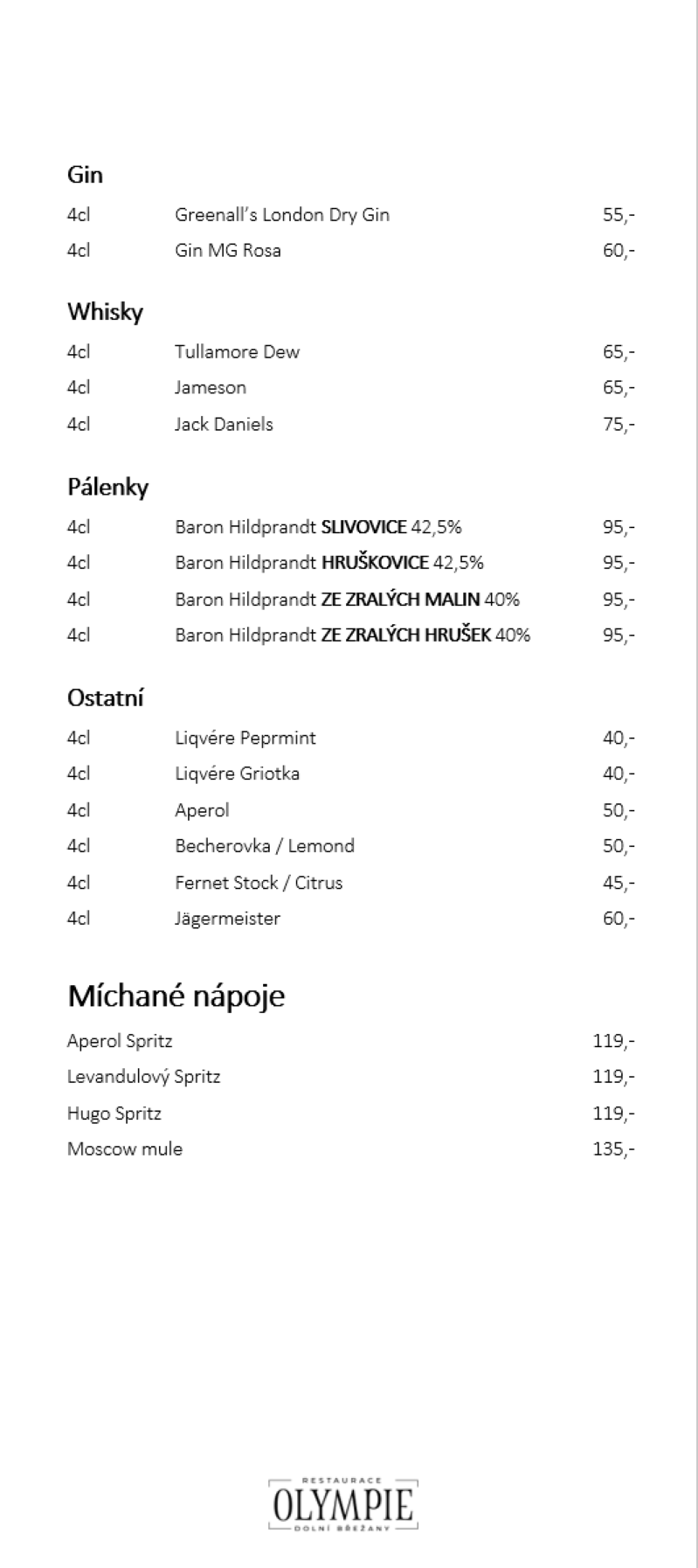 Nápojový lístek