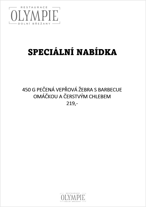 Speciální nabídka